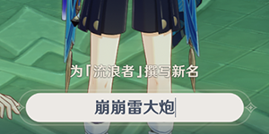 原神3.3流浪者取名大全