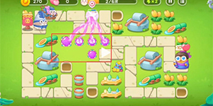 保卫萝卜4七夕鹊桥会第三关攻略