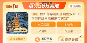 假如你穿越回唐朝的双11以下何产品只能在东市买到