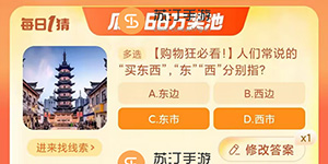 人们常说的买东西东西分别指答案