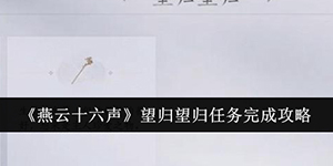 燕云十六声望归望归任务怎么完成
